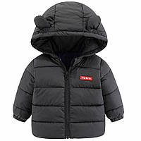 Демисезонная куртка черного цвета на мальчика размер 90 110