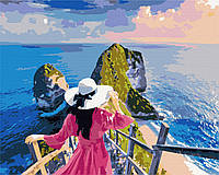 Картина по номерам Леди на островах Картины по номерам Люди на картинах природа 40x50 BrushMe BS51548