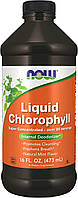 Жидкий хлорофилл с ароматом натуральной мяты, Now Foods Liquid Chlorophyll, 473 мл