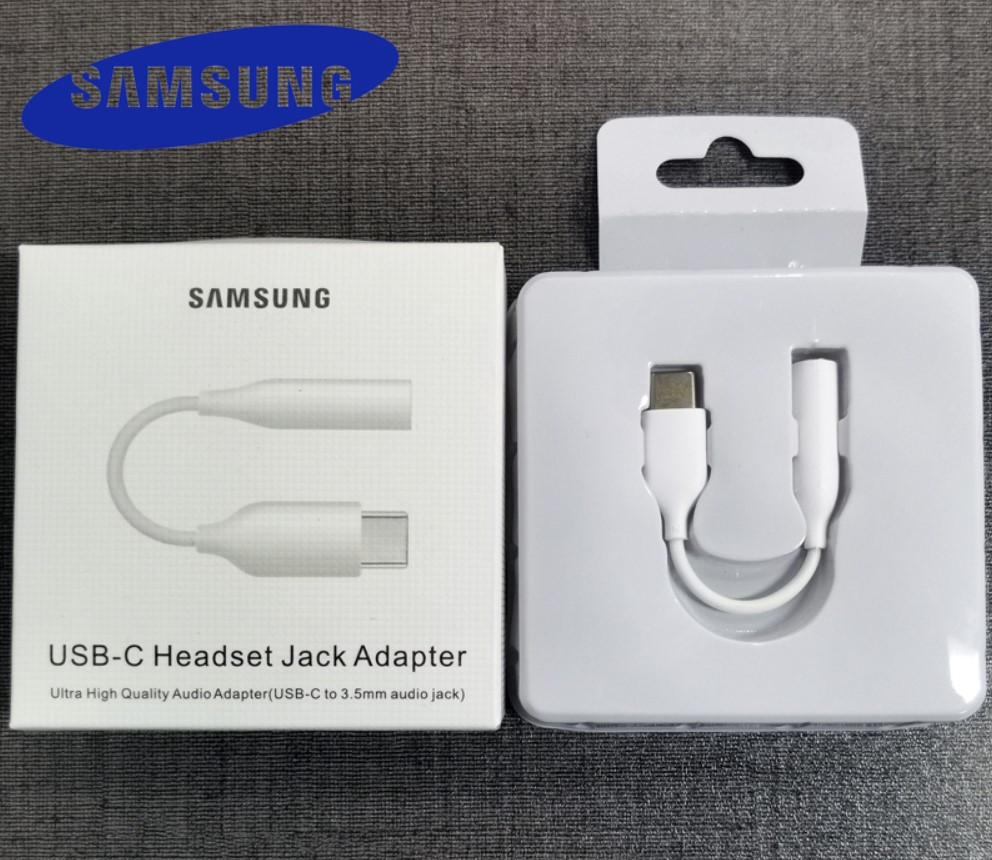 Перехідник-адаптер USB Type-C на штекер 3.5 мм Samsung Galaxy S21 S22 S23 A73 A53 S10 Galaxy Fold 4 Tab S7