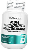 Хондропротектор MSM Chondroitin Glucosamine BioTech USA, комплекс для суставов и связок 60 таблеток