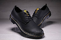 Туфли мужские кожаные Dr. Martens Black Smooth 40