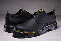 Туфли мужские кожаные Dr. Martens Black Smooth 44