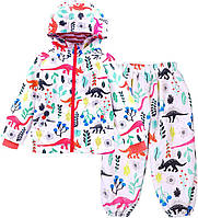 Детский плащ TURMIN, водонепроницаемая куртка с капюшоном для мальчиков и девочек, детская цветная ветров