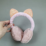 Навушники C 56730 (360) "Блискуча кошеня", 6 кольорів, регулюється розмір, в пакеті, фото 3