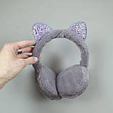 Навушники C 56730 (360) "Блискуча кошеня", 6 кольорів, регулюється розмір, в пакеті, фото 2