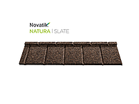 Композитная черепица Novatik NATURA SLATE Коричневый