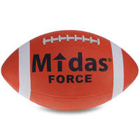 М'яч для американського футболу Midas force (гума, жовтогарячий)