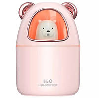 Увлажнитель воздуха с подсветкой Humidifier H20 8023, мишка розовый