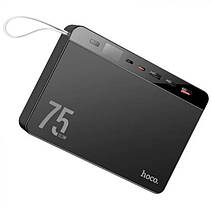 УМБ портативне зарядне Power Bank HOCO Overlord J94 75000 mAh 3USB, Type-C, QC, 20W, чорне, фото 3