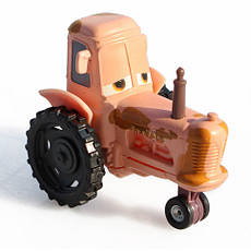 Трактор із м/ф Cars RESTEQ. Машинка трактор із мультфільму Тачки 60х30х45 мм. Tractor. Тачки трактор, фото 3