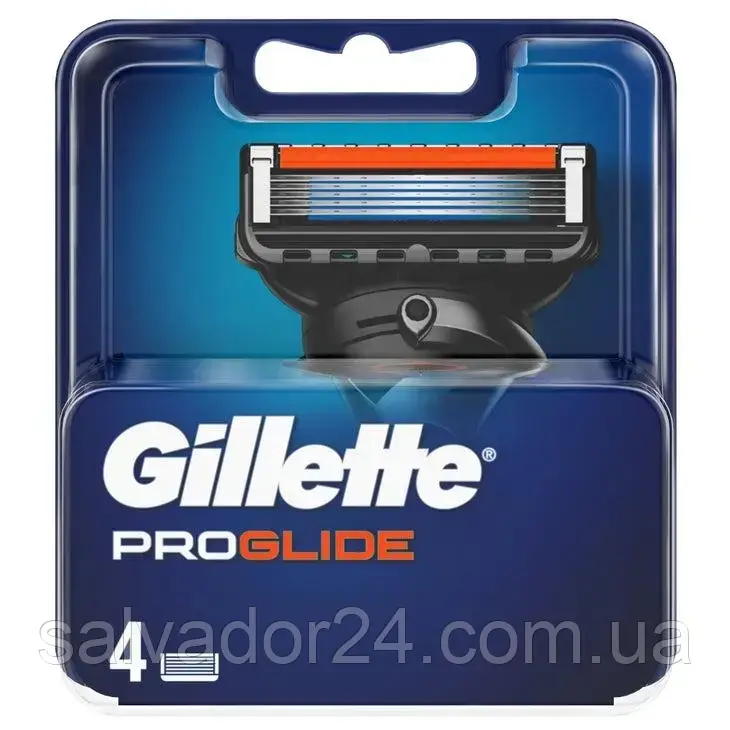 Gillette Fusion Proglide 4 шт. в пакованні змінні касети для гоління оригінал Німеччина