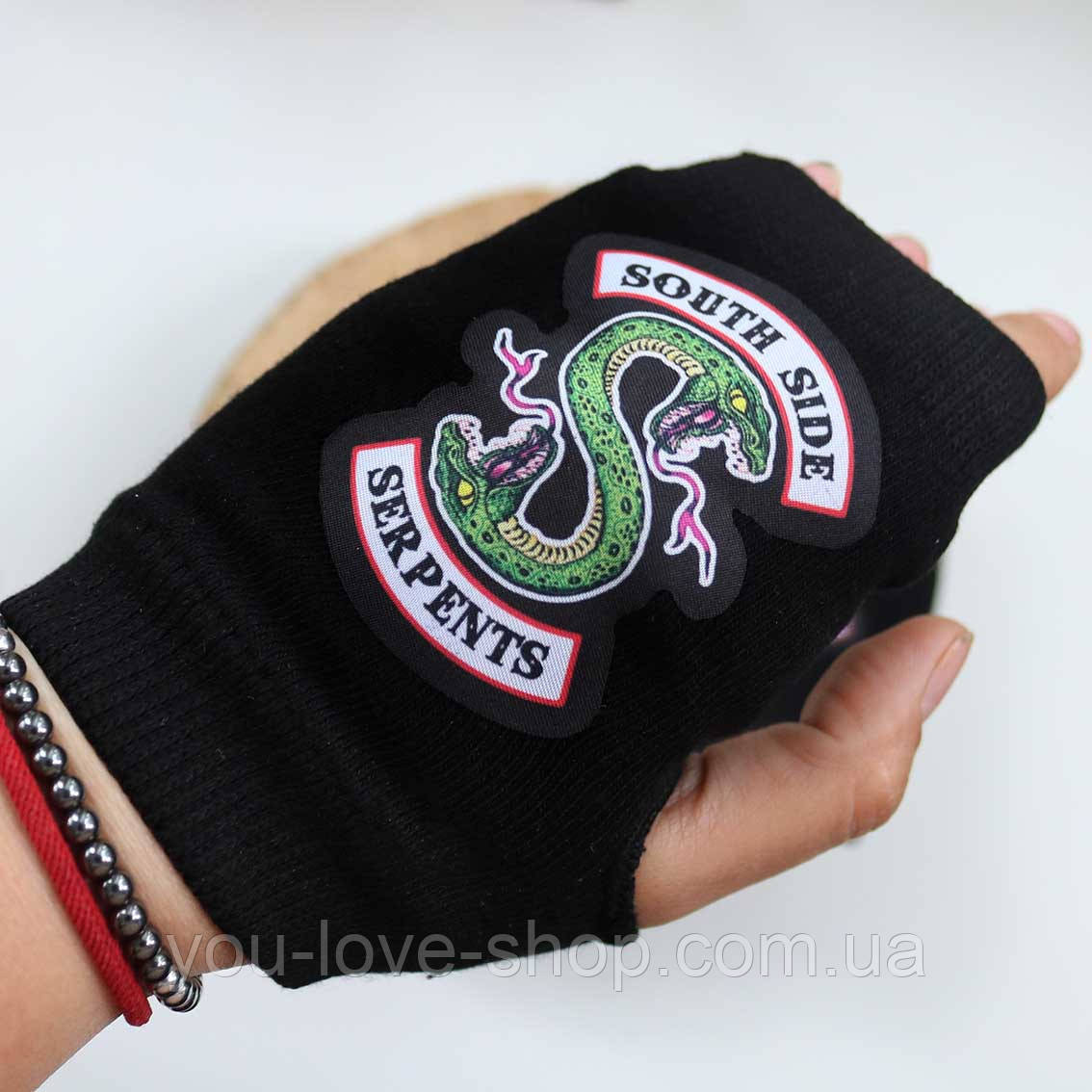Мітенки рукавички без пальців Рівердейл "South Side Serpents" / Riverdale, фото 1