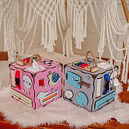 Розвивальна іграшка Бізікуб Temple Group TG200162 23х23х23 см Рожевий, фото 3