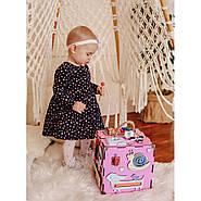 Розвивальна іграшка Бізікуб Temple Group TG200162 23х23х23 см Рожевий, фото 5