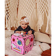 Розвивальна іграшка Бізікуб Temple Group TG200162 23х23х23 см Рожевий, фото 6