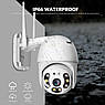 Камера відеоспостереження вулична PTZ WiFi Outdoor Camera ICSEE 5MP Білий, фото 4