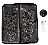 Електричний масажний килимок для ніг EMS Аккупунктурний масажер для ступень, фото 5