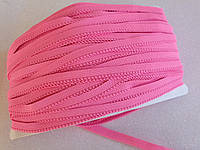 Отделочная резинка (становая с фестоном) 9мм цвет ярко-розовый