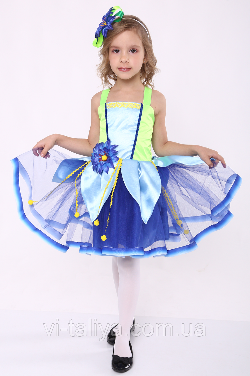 Карнавальний костюм для дівчинки Волошка, фото 1
