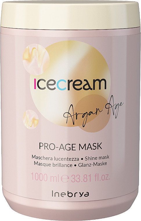 Маска з аргановою олією для фарбованого волосся Inebrya Pro-Age Argan Oil 1000 мл