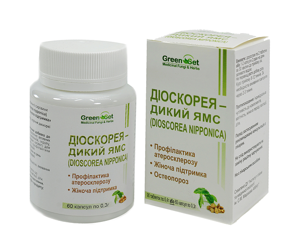 Диоскорея для чистки сосудов, дикий ямс от атеросклероза, 60 капсул (ID ...