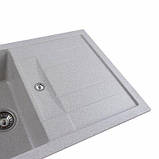 Гранітна мийка Platinum 7850 TROYA топаз, фото 3