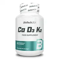 Витамины для костей и зубов Ca D3 K2 BioTech, 90 капсул