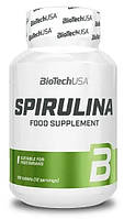 Натуральна пищевая добавка Спирулина, Spirulina BioTech USA (100 таблеток)