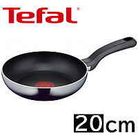 Сковорода Tefal Resist Intense 20 см, кругла/універсальна, алюмінієва, сковорідка тефаль