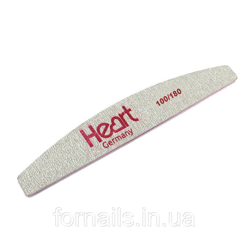 Пилка для нігтів Heart 100/180 Half, фото 1