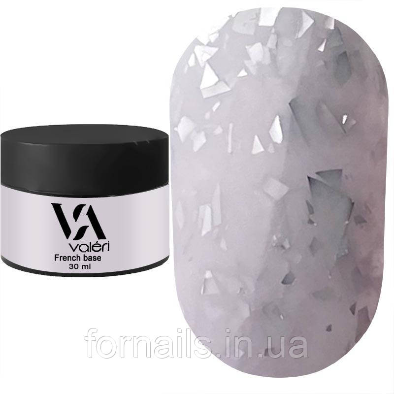 Valeri Base Potal №053 (молочно-лілова зі сріблястою поталлю), 30 мл