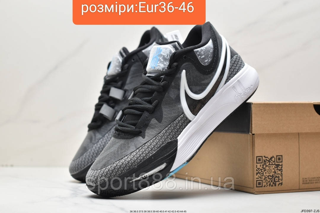 Eur36-45 Nike Kyrie 9 Black White Баскетбольні кросівки Кайрі, фото 1