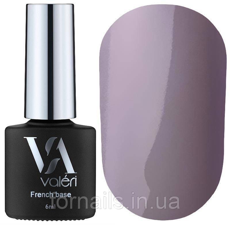 Valeri French base №014 (приглушений бежево-ліловий, емаль), 6 мл