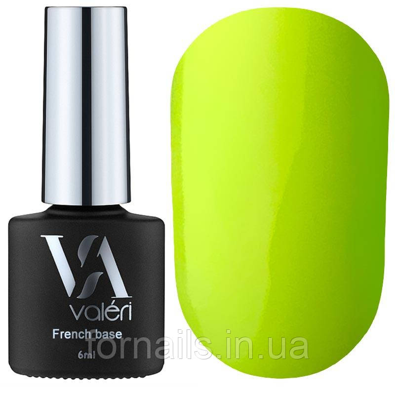 Valeri French base neon №041 (лаймовий, неон), 6 мл
