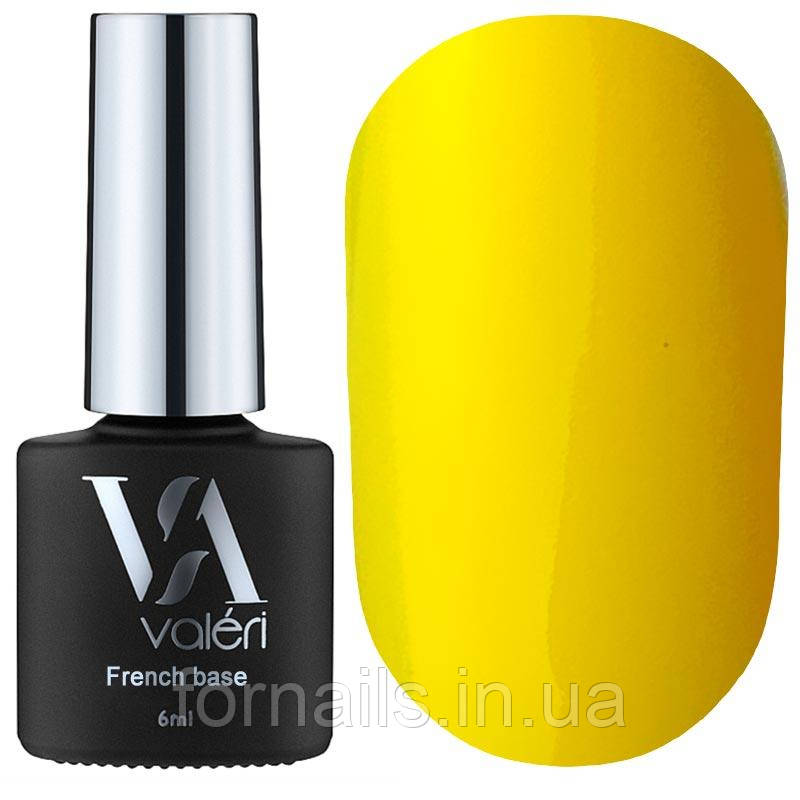 Valeri French base neon №043 (яскраво-жовтий, неон), 6 мл