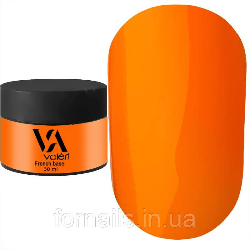 Valeri French base neon №037 (неоновий апельсин), 30 мл