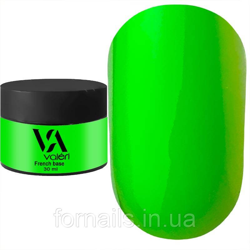 Valeri French base neon №042 (салатовий, неон), 30 мл