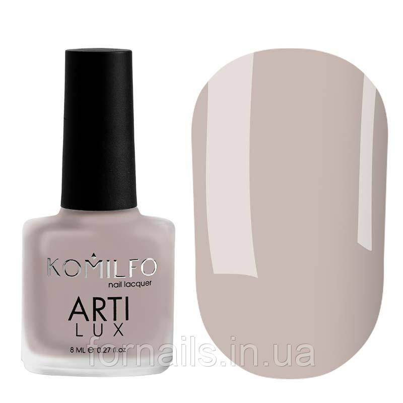 Лак для нігтів Komilfo ArtiLux 013 (бузково-сірий, емаль), 8 мл, фото 1