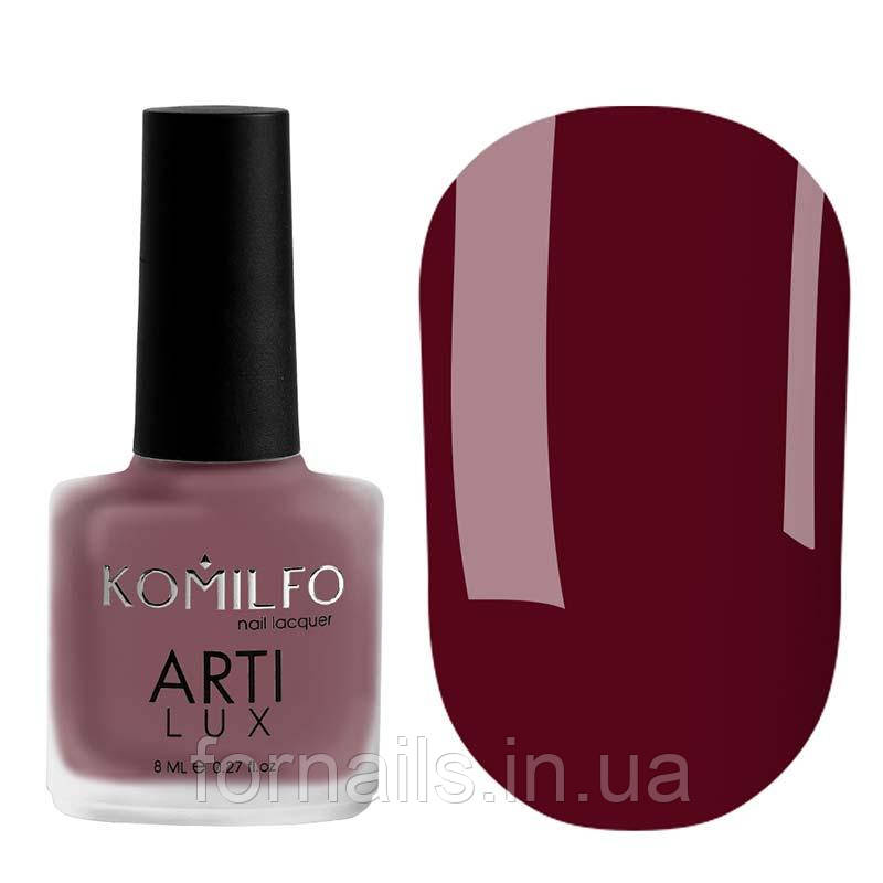 Лак для нігтів Komilfo ArtiLux 023 (бордовий, емаль), 8 мл, фото 1