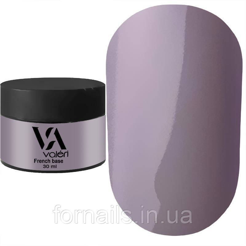 Valeri French base №014 (приглушений бежево-ліловий, емаль), 30 мл