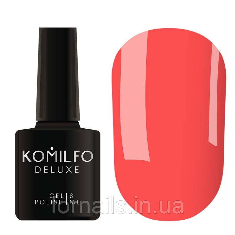 Гель-лак Komilfo Kaleidoscopic Collection K022 (світлий кораловий, неоновий), 8 мл
