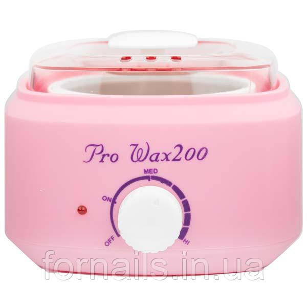 Воскоплав банковий Pro-wax 200, для воску в банці, в таблетках, в гранулах, колір рожевий, фото 1