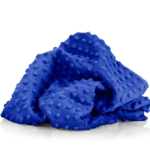 Чохол на кушетку плюшевий 220×80 см, синій (дотс)