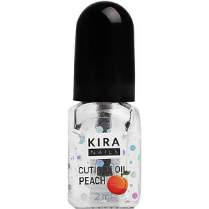 Kira Nails Cuticle Oil Peach - олія для кутикули, персик, 2 мл
