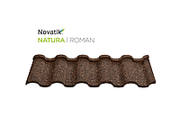 Композитная черепица Novatik NATURA ROMAN Коричневый