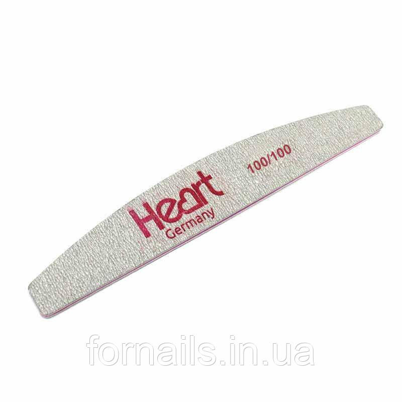 Пилка для нігтів Heart 100/100 Half, фото 1