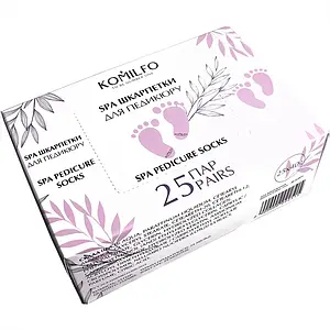 Komilfo SPA носочки для педикюру, 25 пар