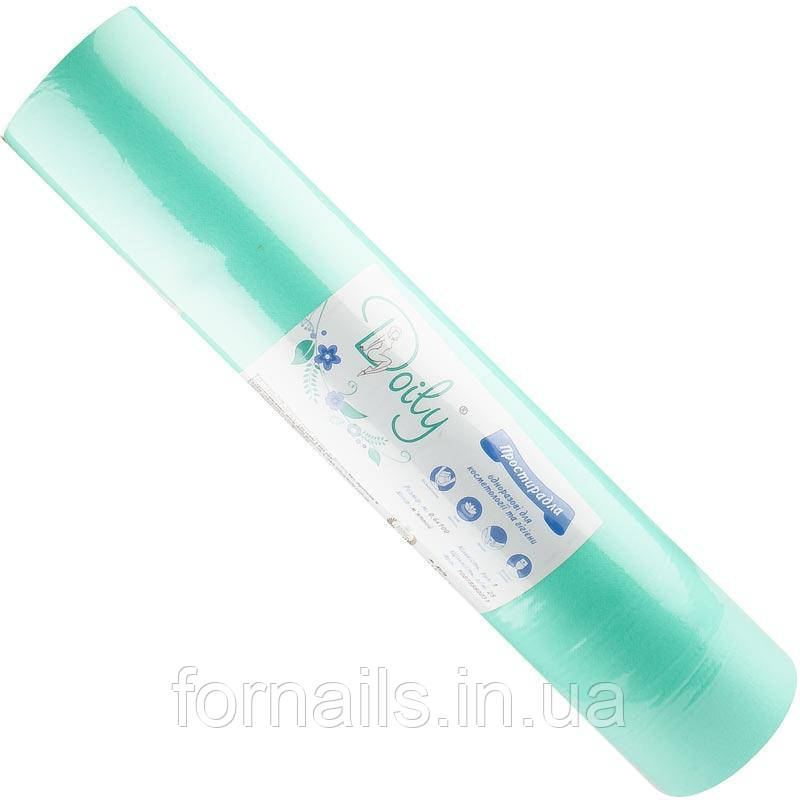 Простирадла Doily в рулоні, 0.8 * 100м, м'ятний, щільність: 25 г / м2, фото 1