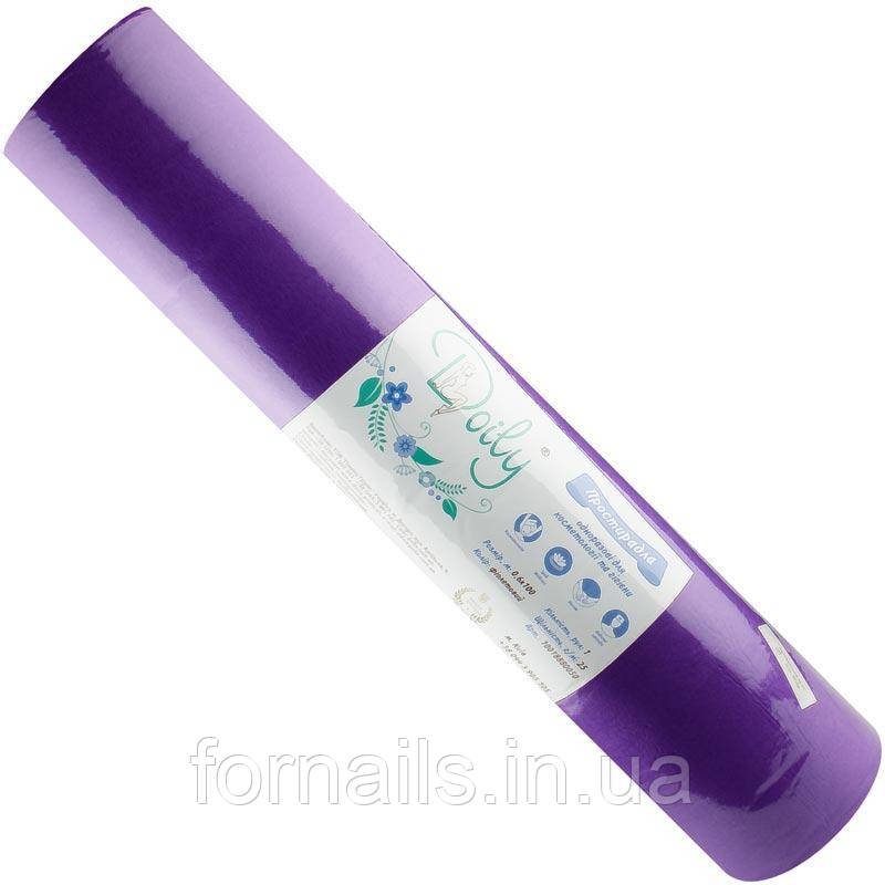 Простирадла Doily в рулоні, 0.6 * 100м, фіолетовий, щільність: 25 г / м2, фото 1